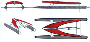 KITE-RAIDER dreiseitenansicht